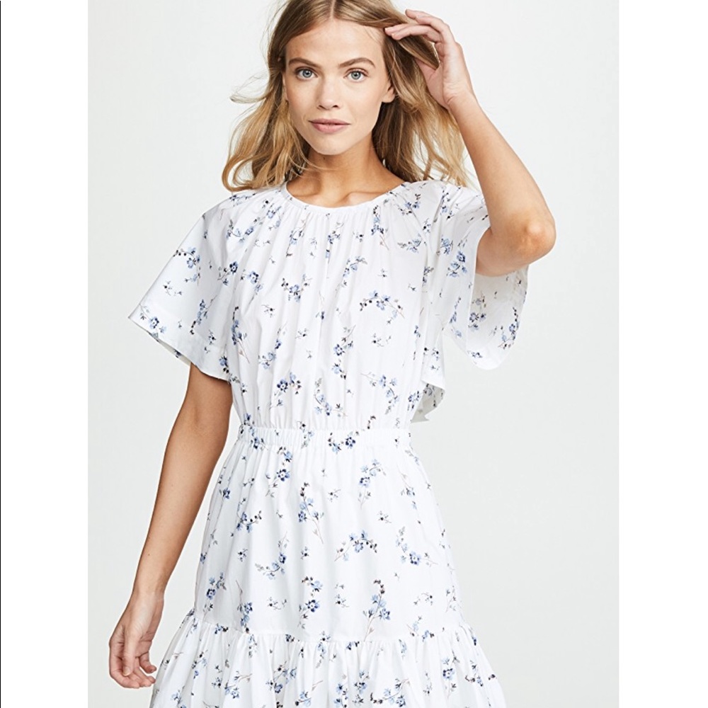 Rebecca Taylor Francine Dress in Snow Combo